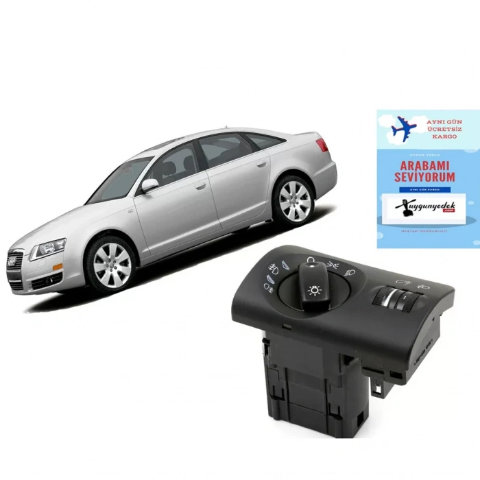 AUDİ A6 FAR VE SİS AÇMA ANAHTARI DÜĞMESİ 1997--2005 GARANTİLİ OEM