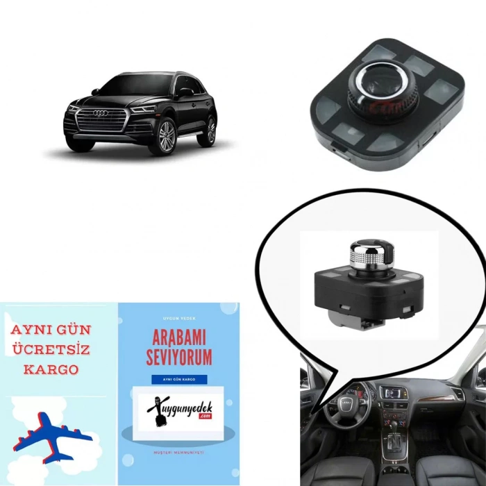 AUDİ Q5 DİKİZ AYNA AYAR DÜĞMESİ JOYSTİĞİ 2008--2012 (OEM ÜRÜNDÜR)