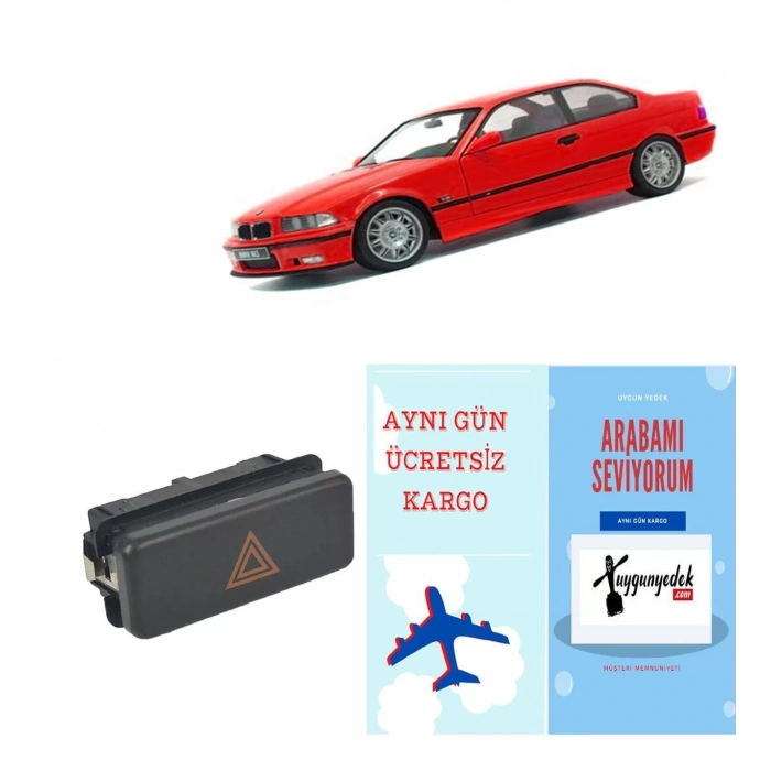 BMW E36 3 SERİSİ - E34 5 SERİSİ DÖRTLÜ FLAŞÖR DÜĞMESİ