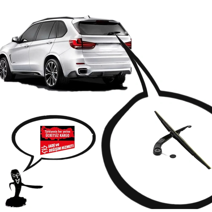 BMW X5 F15 ARKA SİLECEK KOLU VE SÜPÜRGESİ 2013--2017