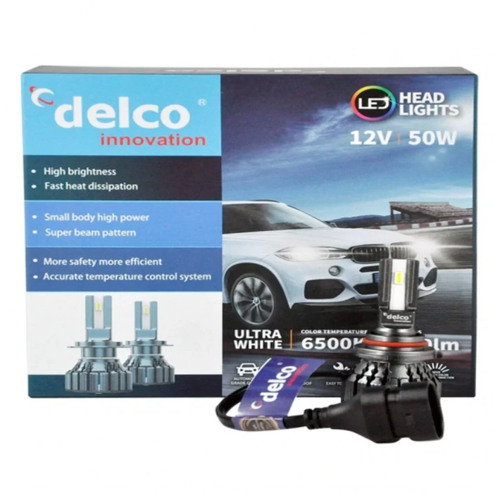 Delco Special Serisi H11 Led Xenon Slim Led Far 8000 Lümen 6500K
