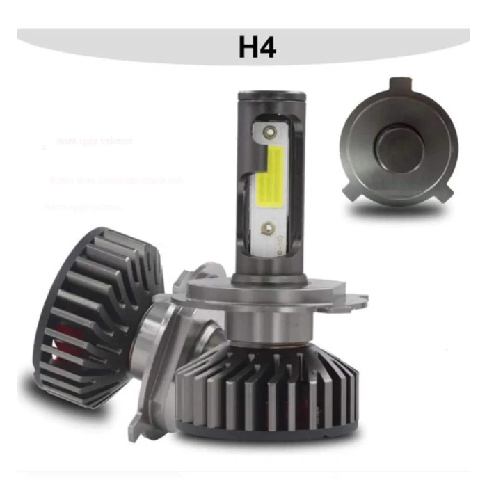 FESAN TİTANYUM SERİSİ H4 MİNİ LED XENON 6000K ŞİMŞEK ETKİLİ BEYAZ