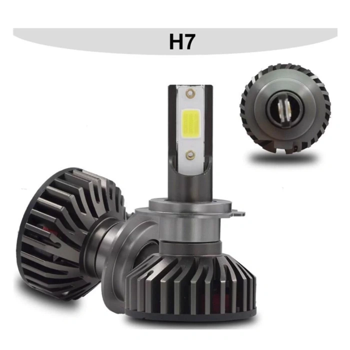 FESAN TİTANYUM SERİSİ H7 MİNİ LED XENON 6000K ŞİMŞEK ETKİLİ BEYAZ