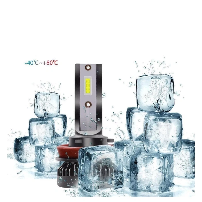 FESAN TİTANYUM SERİSİ H7 MİNİ LED XENON 6000K ŞİMŞEK ETKİLİ BEYAZ