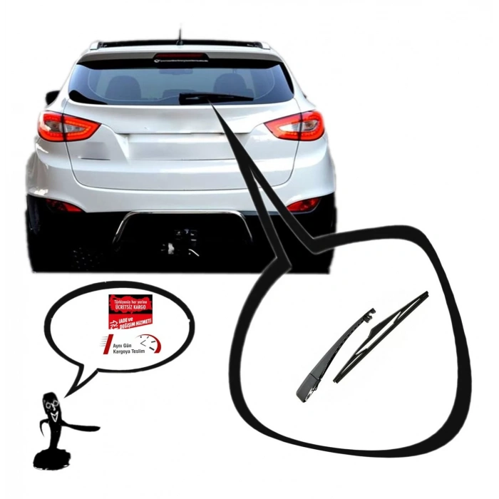 HYUNDAİ İX35 ARKA SİLECEK KOLU VE SÜPÜRGESİ 2009--2015