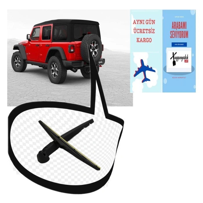 JEEP WRANGLER ARKA SİLECEK KOLU VE SÜPÜRGESİ 2006--2018