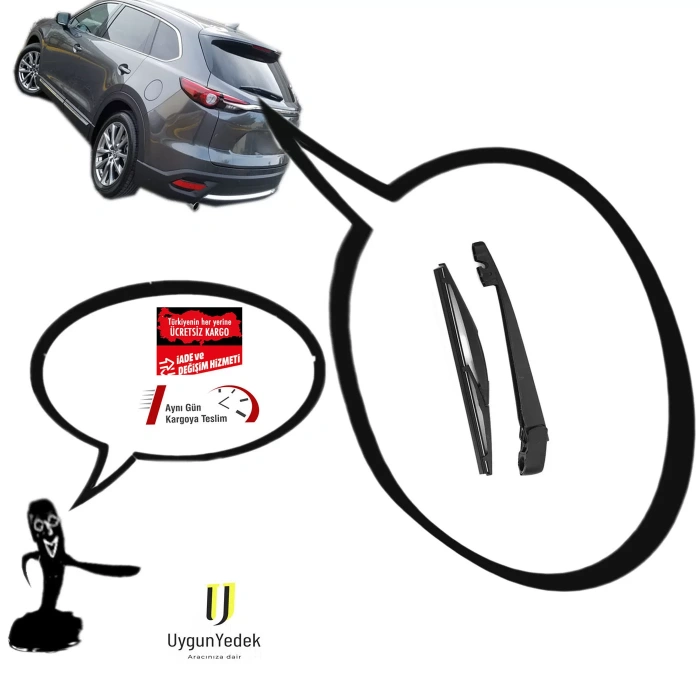 MAZDA CX9 ARKA SİLECEK KOLU VE SÜPÜRGESİ 2015--2018