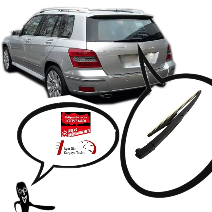 MERCEDES GLK X204 ARKA SİLECEK KOLU VE SÜPÜRGESİ 2008--2015