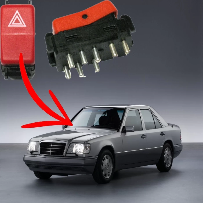 MERCEDES W124 E SERİSİ DÖRTLÜ FLAŞÖR ANAHTARI 1986--1995