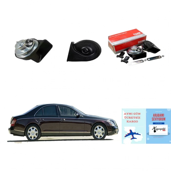 MERCEDES W204 C - W212 E SERİSİ ORJİNAL KORNA SETİ FİAMM İNCE KAL