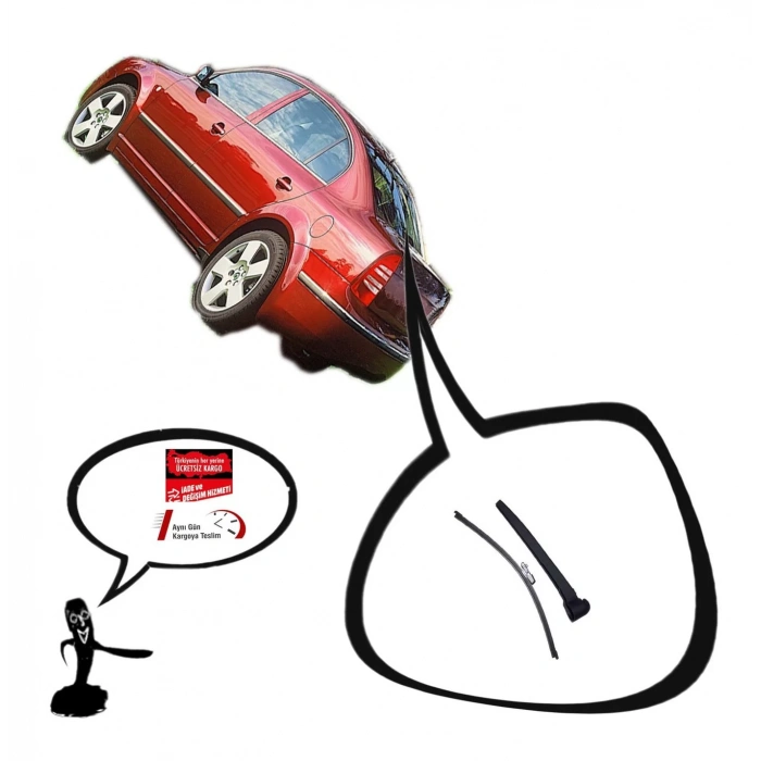 SKODA SUPERB ARKA SİLECEK KOLU VE SÜPÜRGESİ 2008--2015