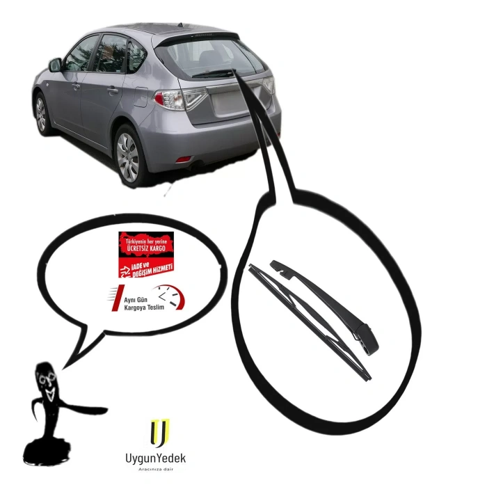 SUBARU IMPREZA ARKA SİLECEK KOLU VE SÜPÜRGESİ 2000--2007