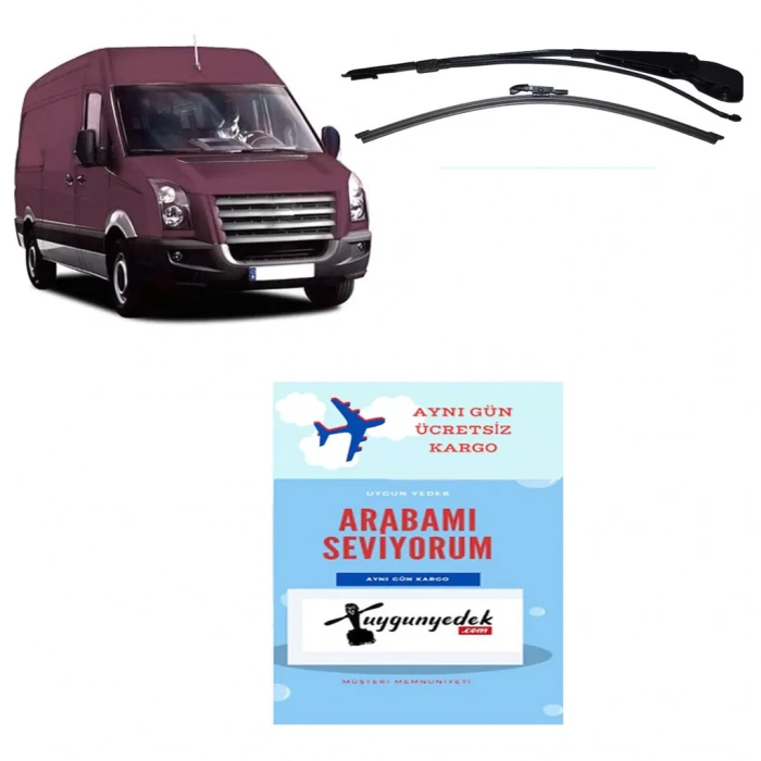 VOLKSWAGEN CRAFTER ARKA SİLECEK KOLU VE SÜPÜRGESİ 2006--2016 SU F