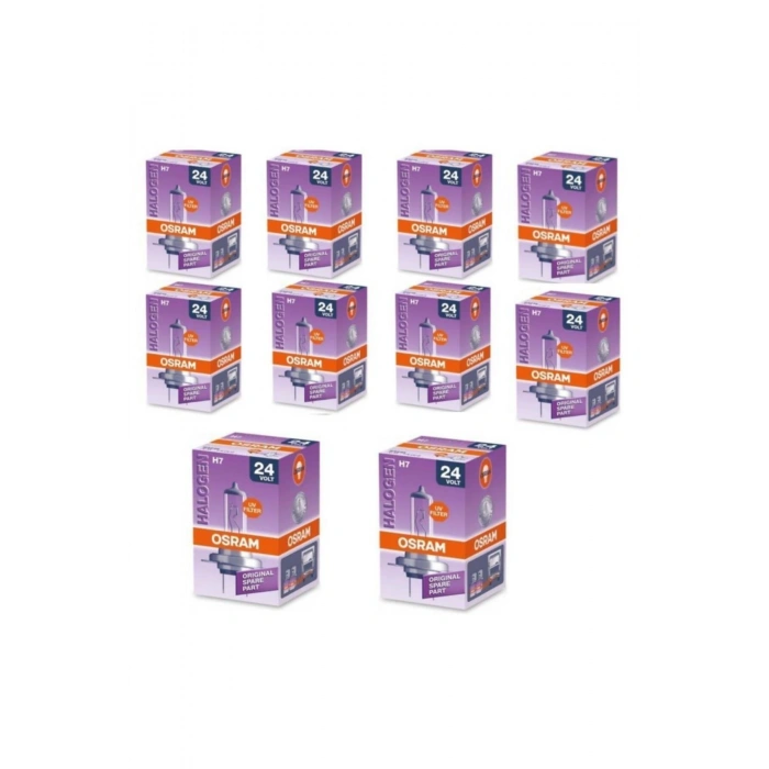 10 Adet 64215 24 Volt H7 70w Ampul Orijinal