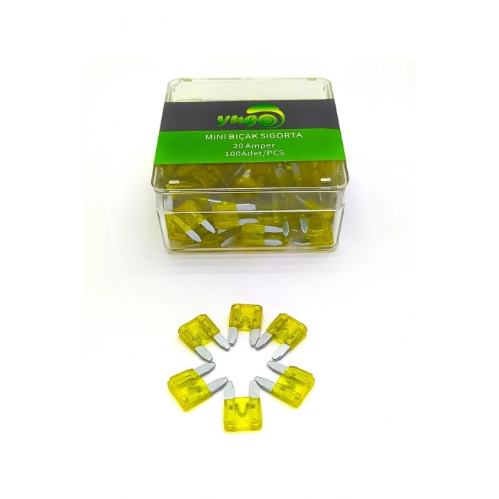 100 ADET 20 AMPER MİNİ BIÇAK SİGORTA YUGO