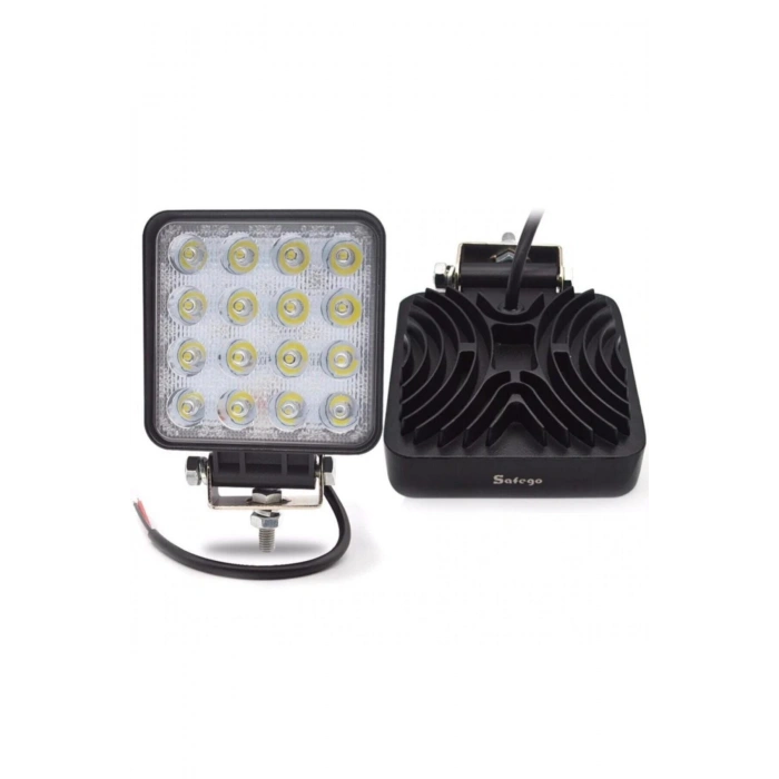 2 Adet 16 Ledli Off Road Çalışma Lambası / Projektör 48watt 12v / Yugo