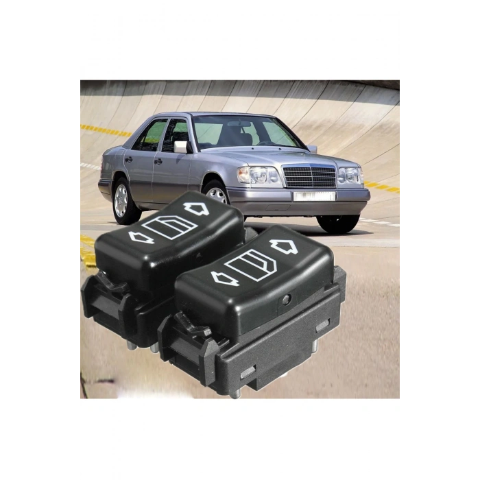 2 Adet Mercedes W124 Cam Açma Kapama Anahtarı 6pin