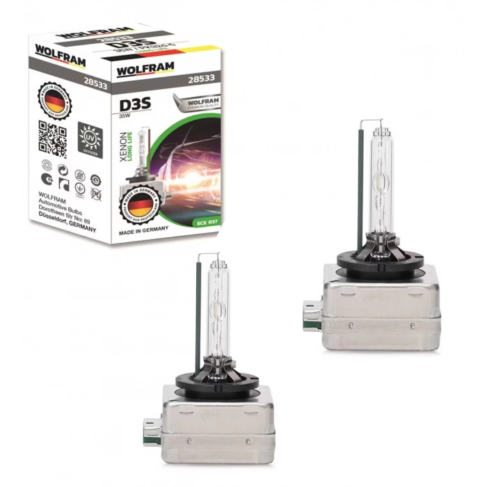 2 ADET WOLFRAM D3S XENON AMPÜL 4300 KELVİN