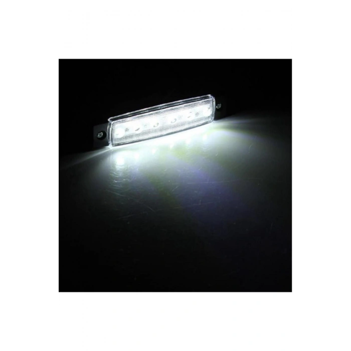 30 Adet Yan Işaret Lambası 6 Ledli Beyaz 24 Volt