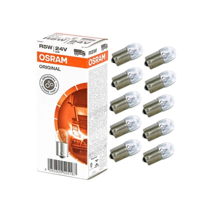 5627 R5w 24 Volt 67 Ampul 5watt 10 Adet