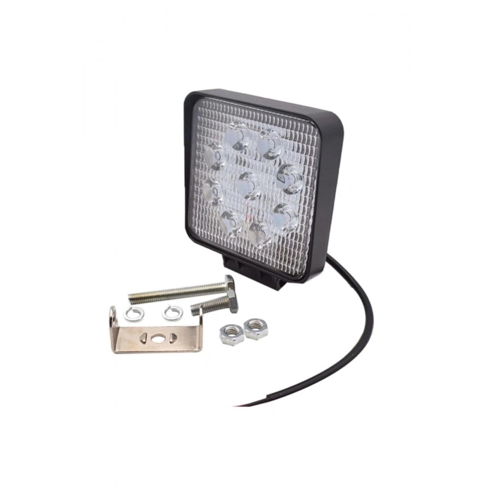 9 Ledli Off Road Çalışma Lambası Sis Farı 12 Volt 27 Watt