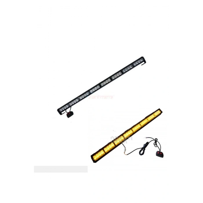 Araçüstü Çakar Tepe Lamba Offroad 90 Cm Sarı Beyaz 12-36v