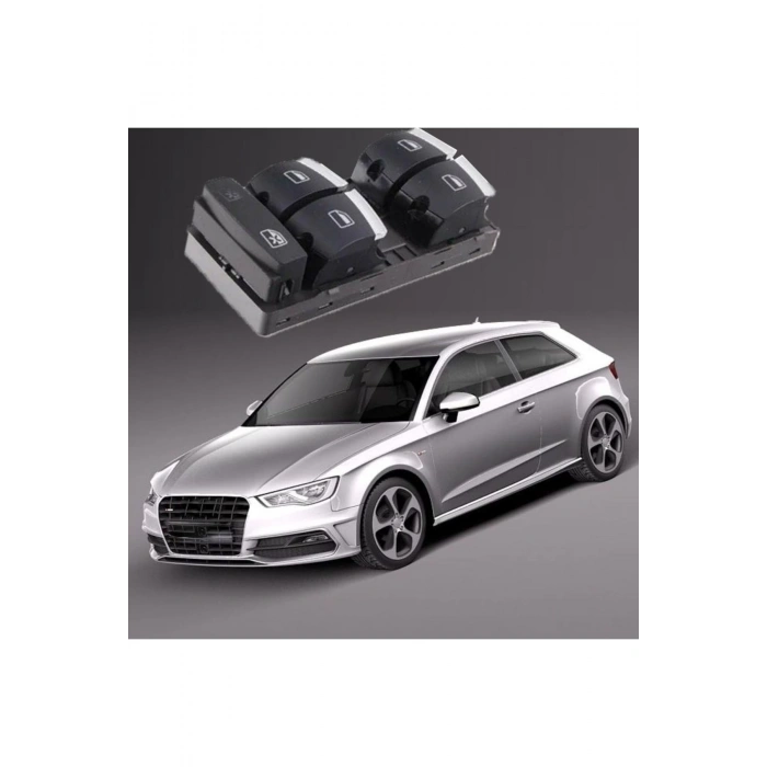 Audi A3 Uyumlu Cam Açma Kapama Anahtarı 2004--2013 Model Arası