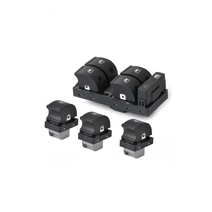 Audi A4 Dörtlü Ve Tekli Cam Anahtarı Düğmesi Seti 2002-2008