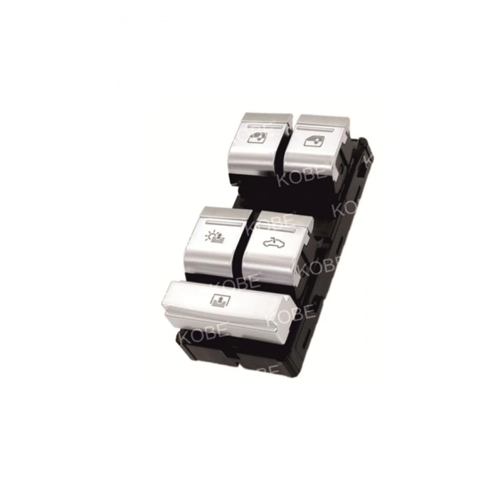 Audi A8 Uyumlu Kromlu Arka Cam Makam Anahtarı Beyaz Işıklı 2018 Üzeri