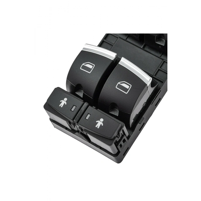 Audi Q7 Sol Dörtlü Cam Düğmesi Anahtarı Krom Kilitli 2006--2014