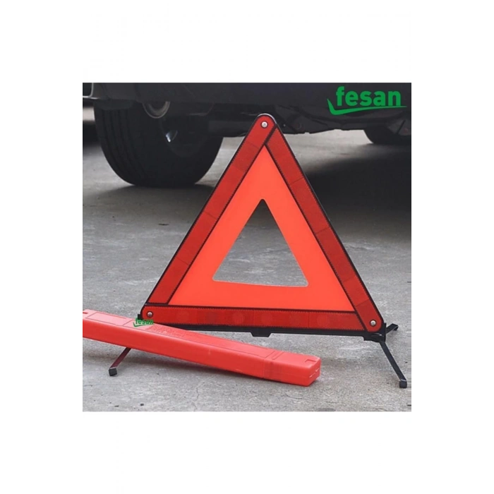 Ayaklı Üçgen Emniyet Reflektörü Çift Fosforlu Katlanabilir Kutulu (441372011)