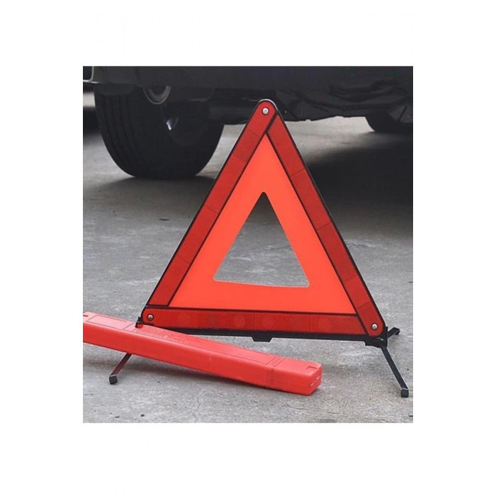 Ayaklı Üçgen Emniyet Reflektörü Çift Fosforlu Katlanabilir Kutulu (441372011)