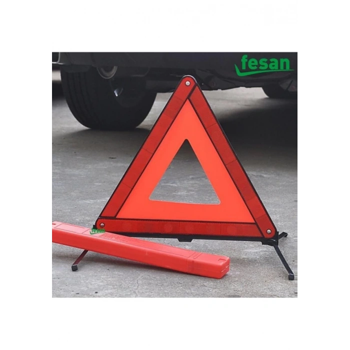 Ayaklı Üçgen Emniyet Reflektörü Çift Fosforlu Katlanabilir Kutulu (441372011)