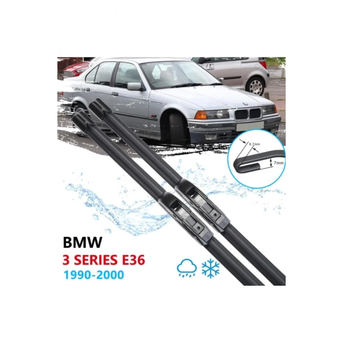 Bmw E36 3 Serisi Muz Ön Silecek Süpürgesi Takımı 1990-2000