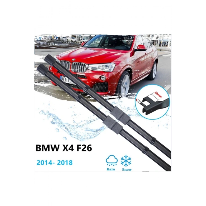 BMW F26 X4 ÖN CAM MUZ SİLECEK TAKIMI 2014--2018