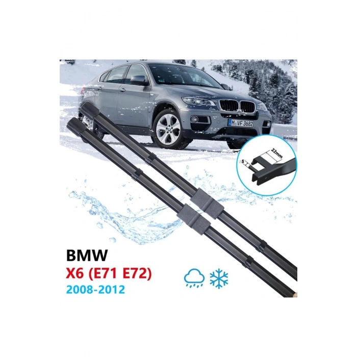 BMW X6 E71 E72 ÖN CAM MUZ SİLECEK TAKIMI 2008--2012