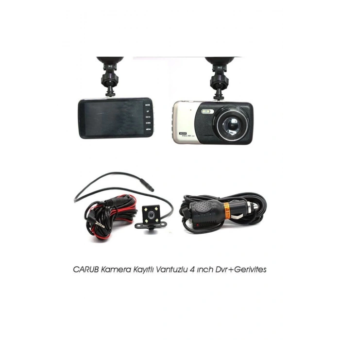 Carub Kamera Kayıtlı Vantuzlu 4 Inch Dvr Gerivites 001 58 04