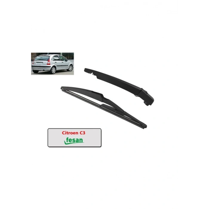 Citroen C3 Arka Silecek Kolu ve Süpürgesi 2002-2009