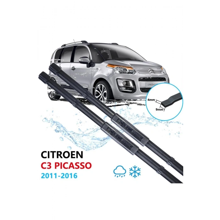 Citroen C3 Picasso Uyumlu Ön Cam Silecek Süpürgesi Takımı 2011-2016