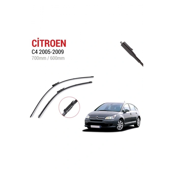 Citroen C4 Uyumlu Ön Cam Silecek Süpürgesi Takımı 2004-2010