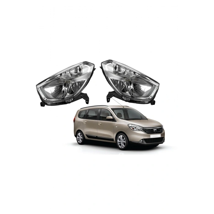 Dacia Dokker Lodgy Sağ Sol Ön Far 2010-2014 Uyumlu