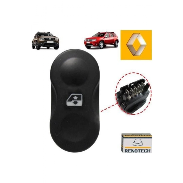 DACİA DUSTER TEKLİ CAM AÇMA DÜĞMESİ ANAHTARI 2010--2018