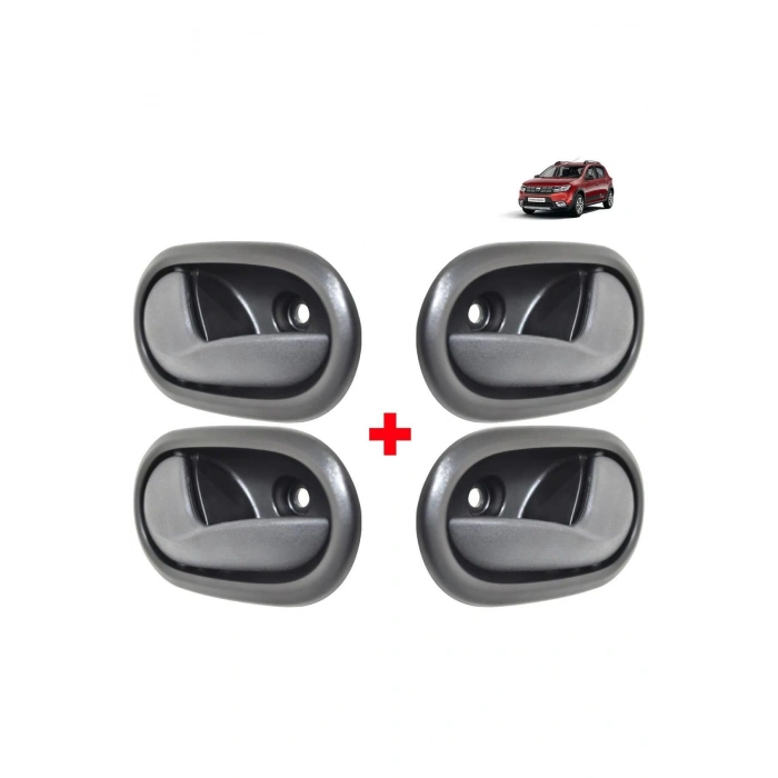 DACİA SANDERO SAĞ + SOL ÖN ARKA İÇTEN KAPI AÇMA KOLU 2012--2016