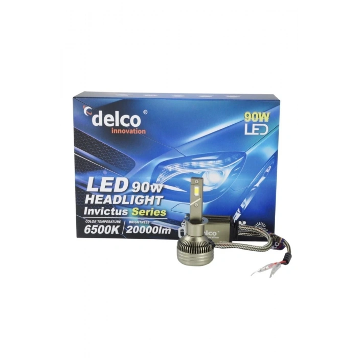 Delco Invictus Serisi H1 Led Xenon Far Ampulü 20000 Lümen 6500k Orijinal