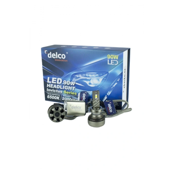 DELCO İNVİCTUS SERİSİ H7 LED XENON HEADLİGHT 20000 LÜMEN 6500K