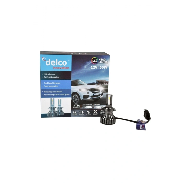 Delco Special Serisi H7 Led Xenon Slim Led Far 8000 Lumen 6500k