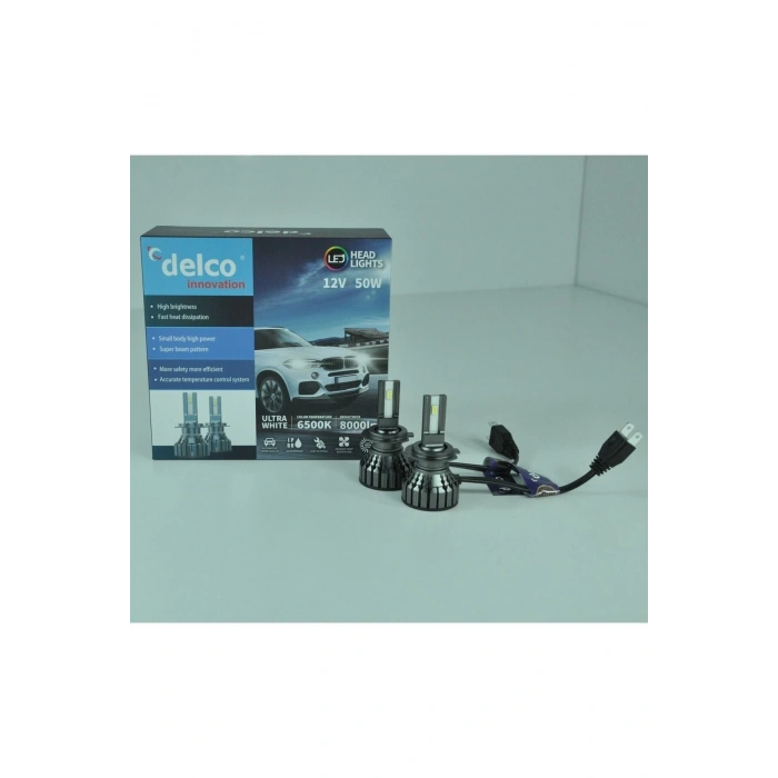 Delco Special Serisi H7 Led Xenon Slim Led Far 8000 Lumen 6500k