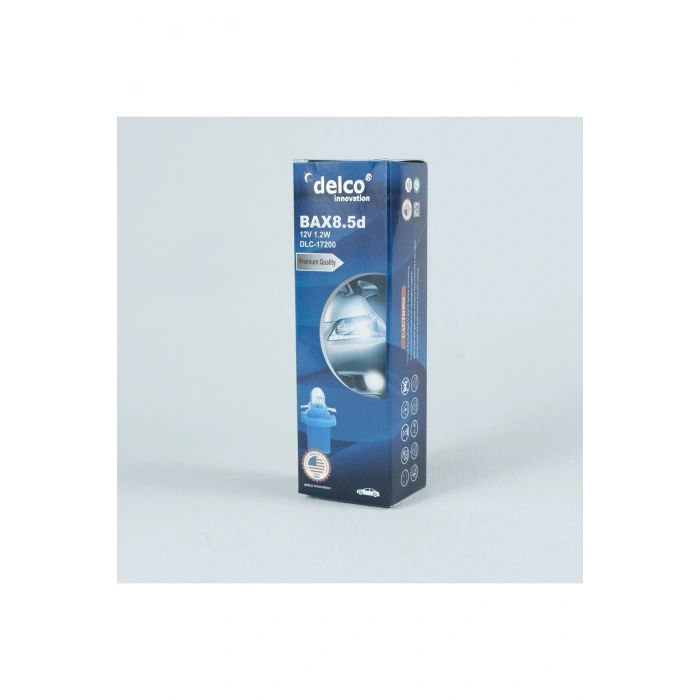 Delco U.s.a Bax8.5d 1.2w Duylu Gösterge Ampulü 12 Volt 10 Adet