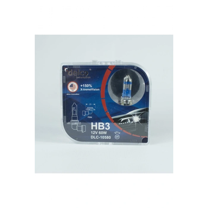 Delco U.s.a Hb3 9005 X-treme Vision +%150 Fazla Işık Far Ampulü 12 Volt
