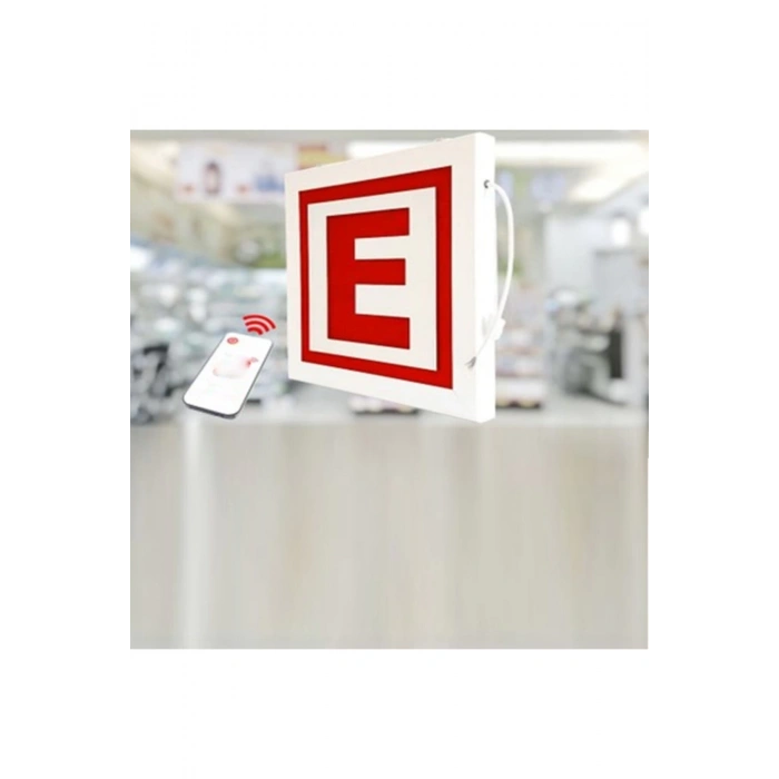 Eczane Led E-logo Ve Animasyonlu Papatya Açık Yazısı